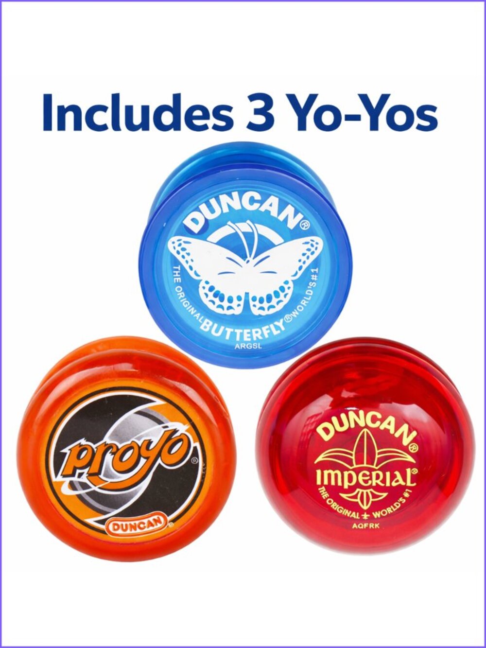 Duncan Yo-Yo Set of 3 Mixed Yo-Yos New Sealed For Age 6+